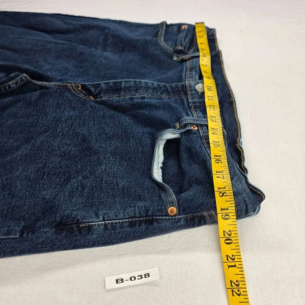 Levis 514 38x30 Dark Wash Straight Stretch Denim Jeans